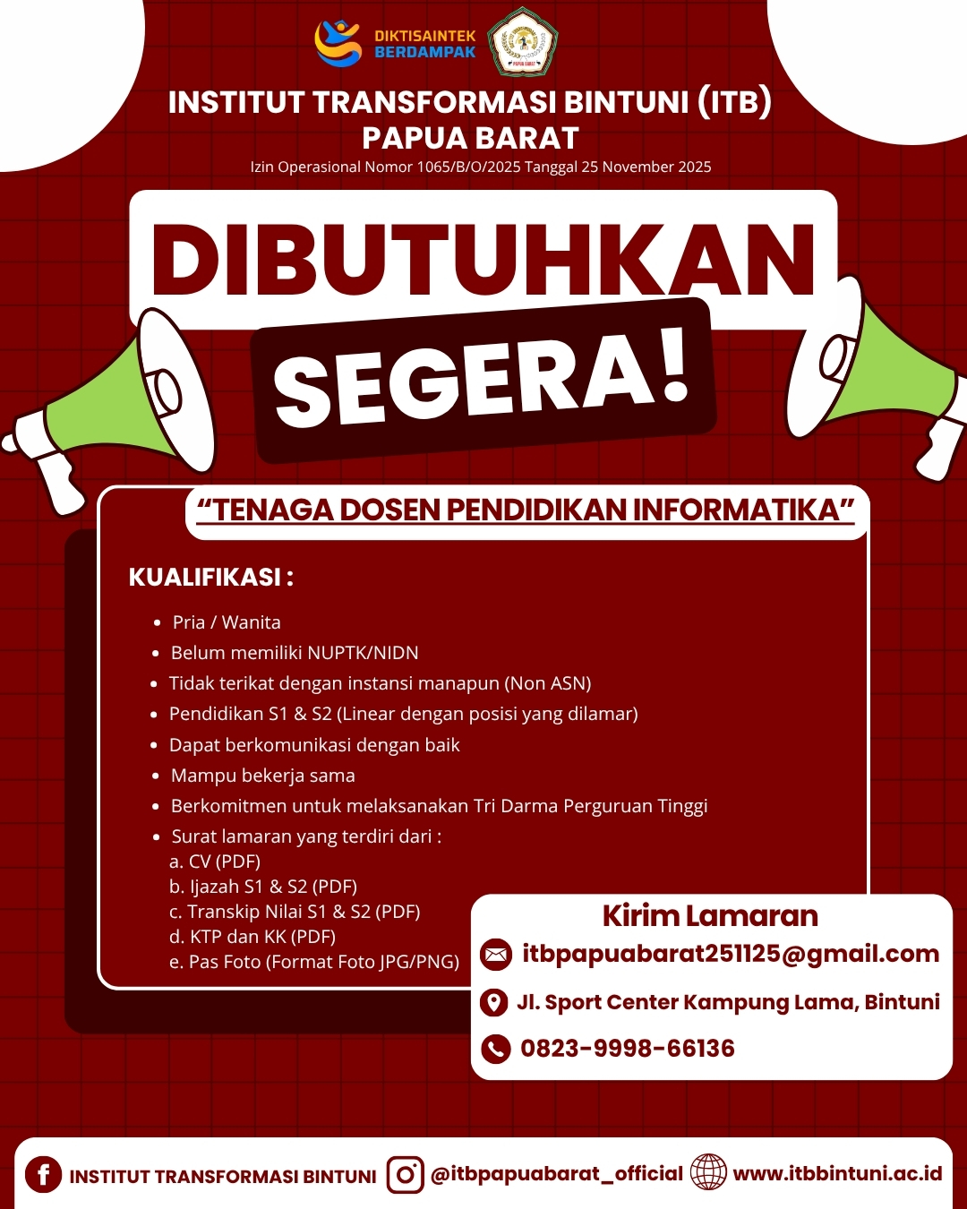 OPEN RECRUITMENT