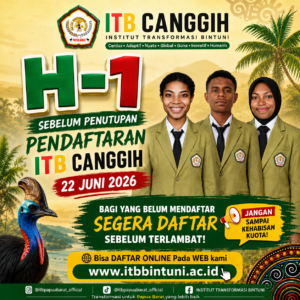 H-1 PENUTUPAN PENDAFTARAN ITB